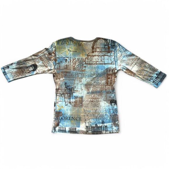 00s Glima Florence Graphic Top - Picture 7 of 7